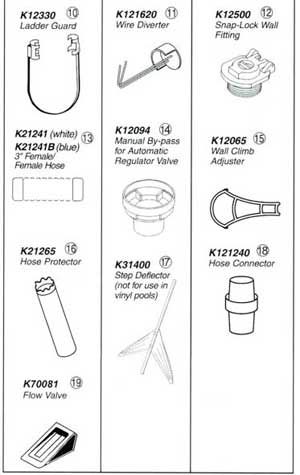 Kreepy Krauly Model 2000 Accessories