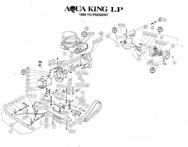 AquaVac Aqua King LP Chasis Parts Diagram