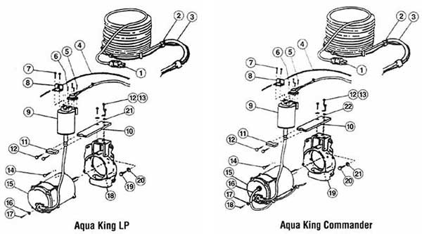 AquaVac Aqua King Commander Parts Diagram
