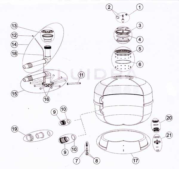 Astral Aster Filter Parts Diagram
