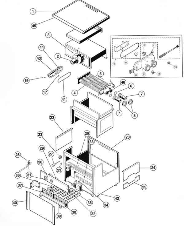 Hayward H-Series Induced Draft Heater Parts Diagram hayward heaters h series wiring diagram 