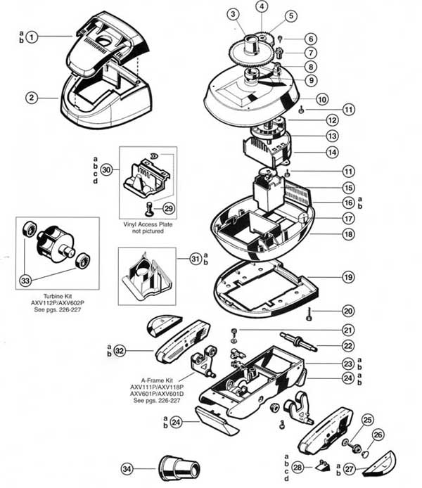 MyPool, Hayward Pool Vac Ultra Parts Diagrams