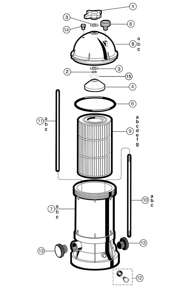 Hayward Star Clear Plus Filters Parts Diagram