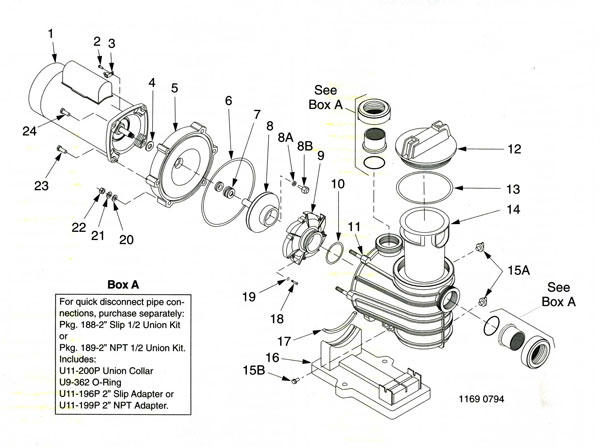 Sta-Rite Dyna-Glas,Dyna Max-e Glas Pump Impeller Parts ao smith electric motors wiring diagrams 