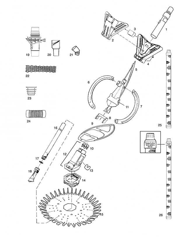 Baracuda Alpha 3 Plus Parts Diagram